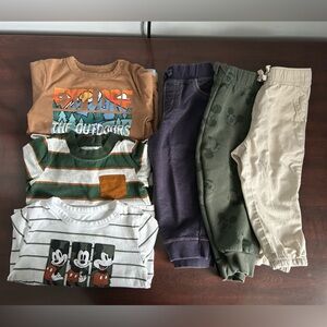 Good Condition, Mixed Brands Bundle, outdoorsy and Mickey Sets 12-18m
